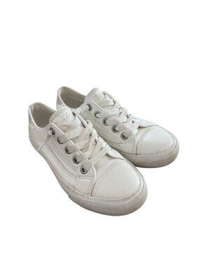 Blowfish Malibu White Lace-Up leather sneakers Womens Casual Size 6
